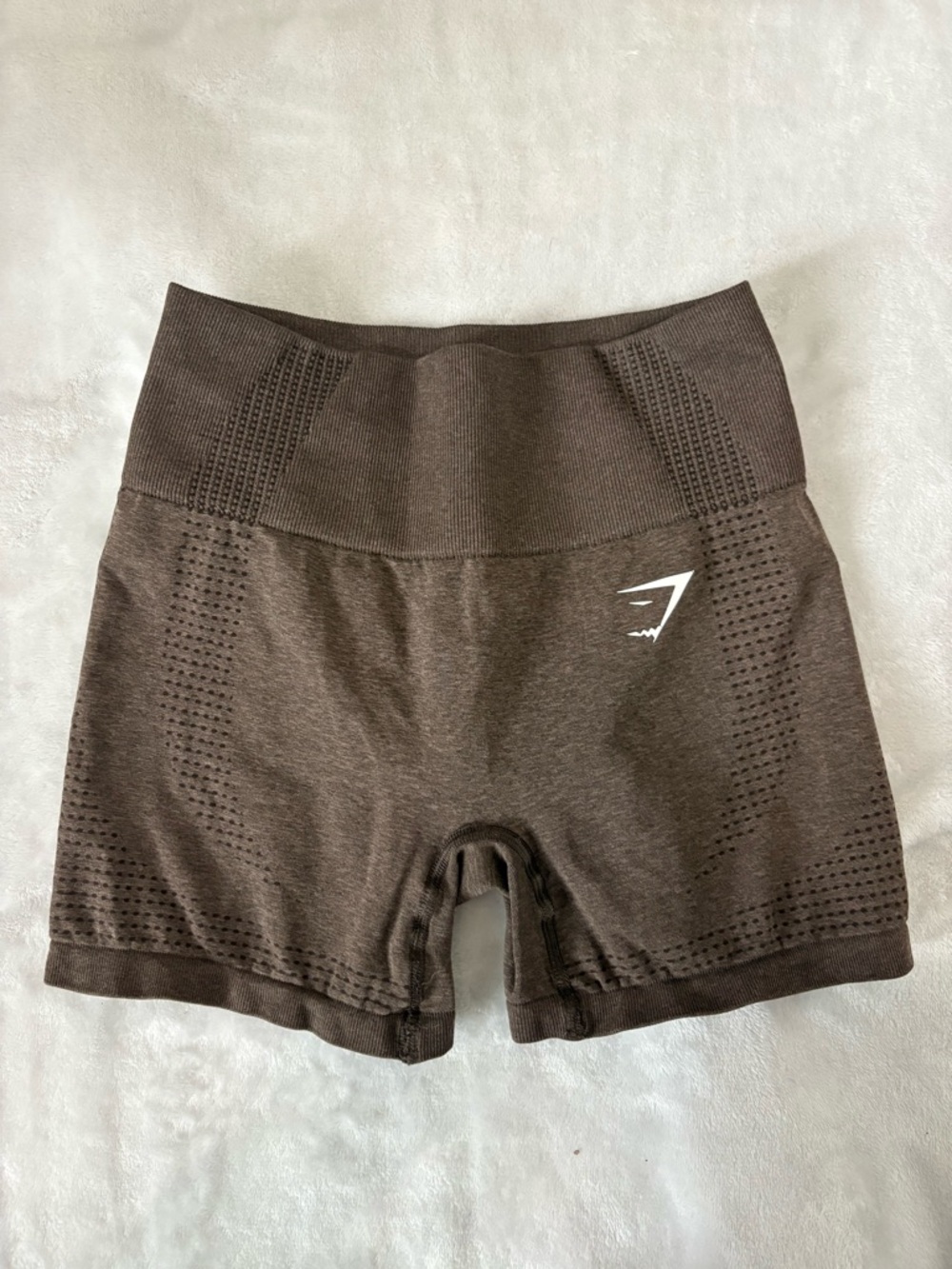 Gymshark Seamless High-Waist Brown Bike Shorts